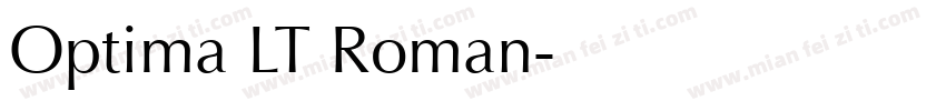 Optima LT Roman字体转换